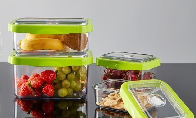 Included storage accessories for BioChef AirFree Vacuum Blender